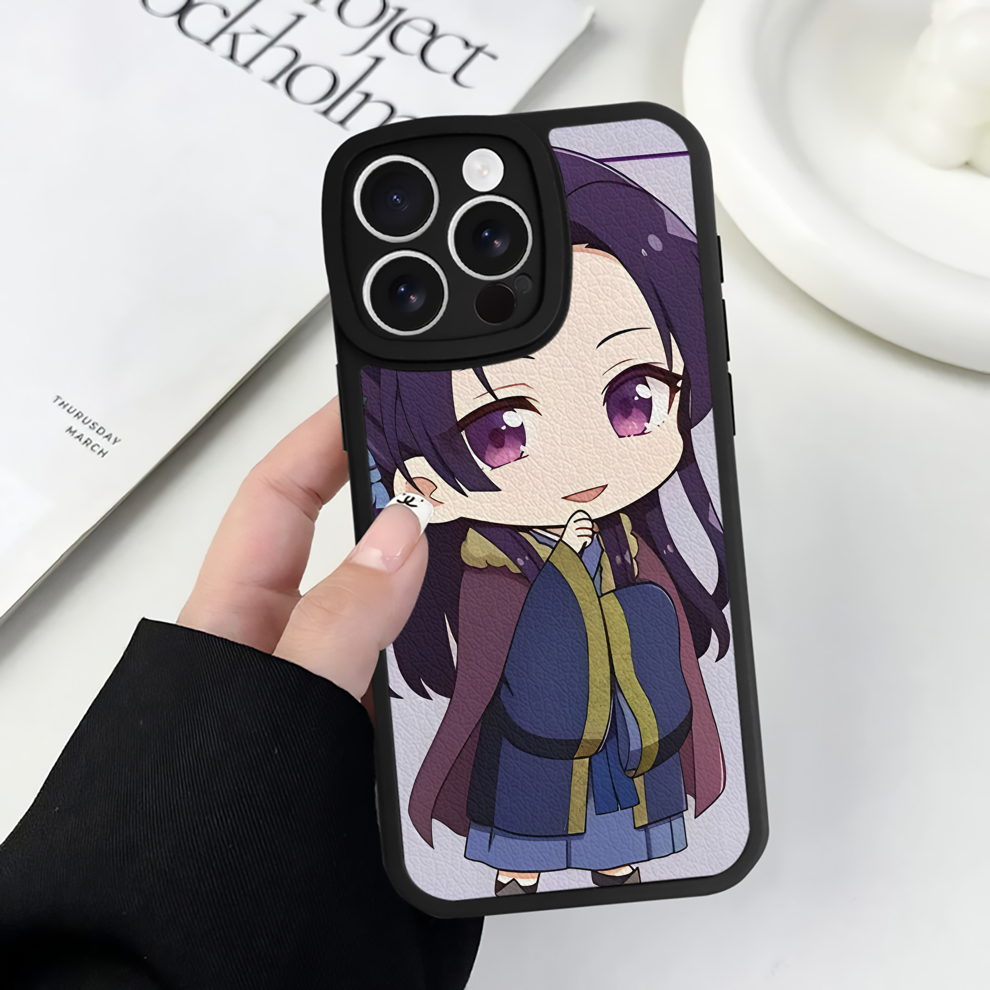 （画像用） 薬屋のひとりごと The Apothecary Diaries 【iPhone 16シリーズ対応】シリコンスマホケース（レザー調） 材質：シリコン